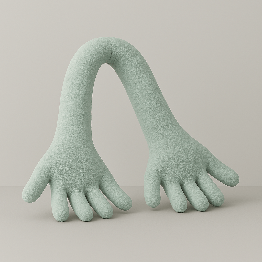 Long Arm & Hand Plush Cushion - The House Of BLOC