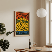 Los Angeles Hollywood Poster - Keith Haring Inspired - Premium Semi - Glossy Poster - The House Of BLOC