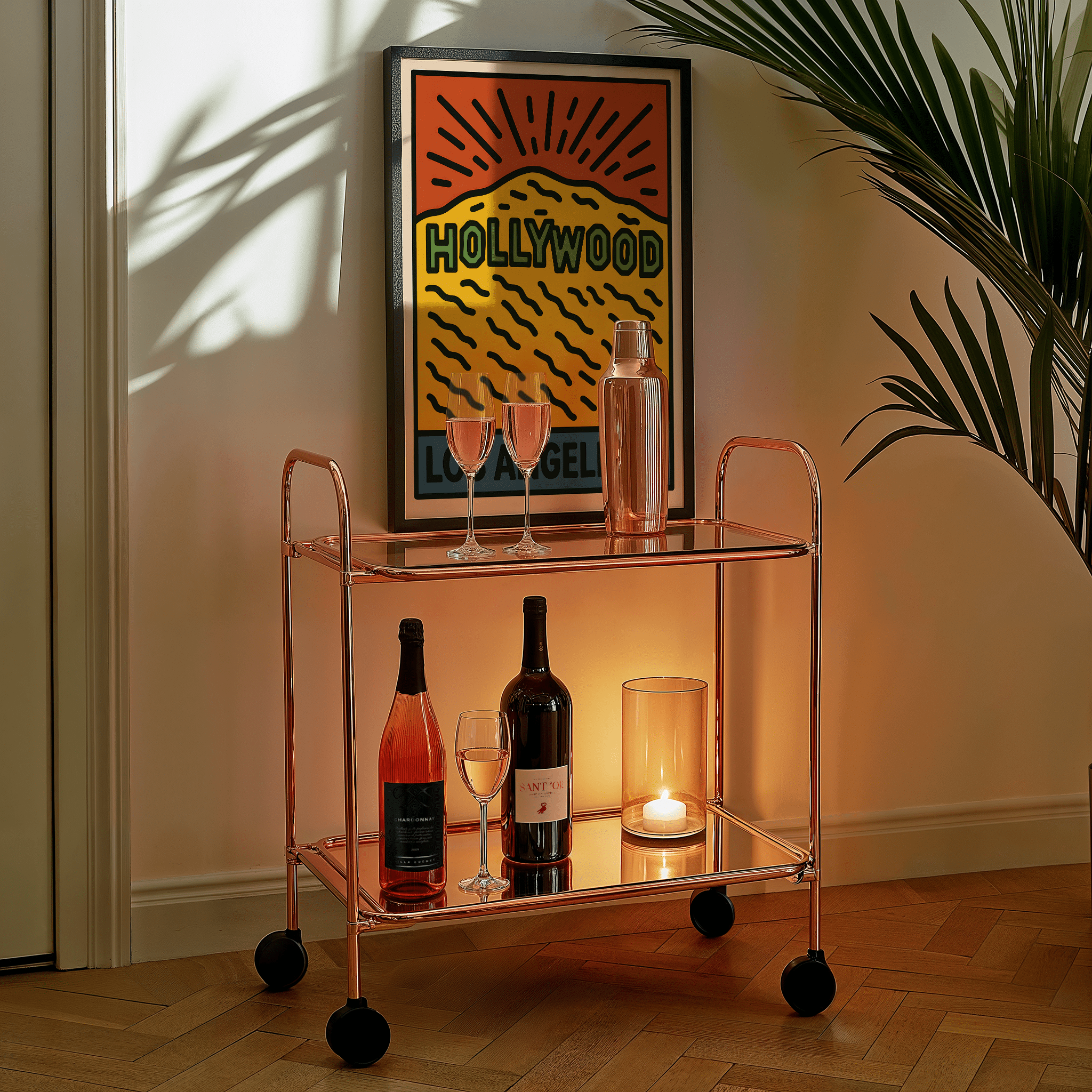 Los Angeles Hollywood Poster - Keith Haring Inspired - Premium Semi - Glossy Poster - The House Of BLOC