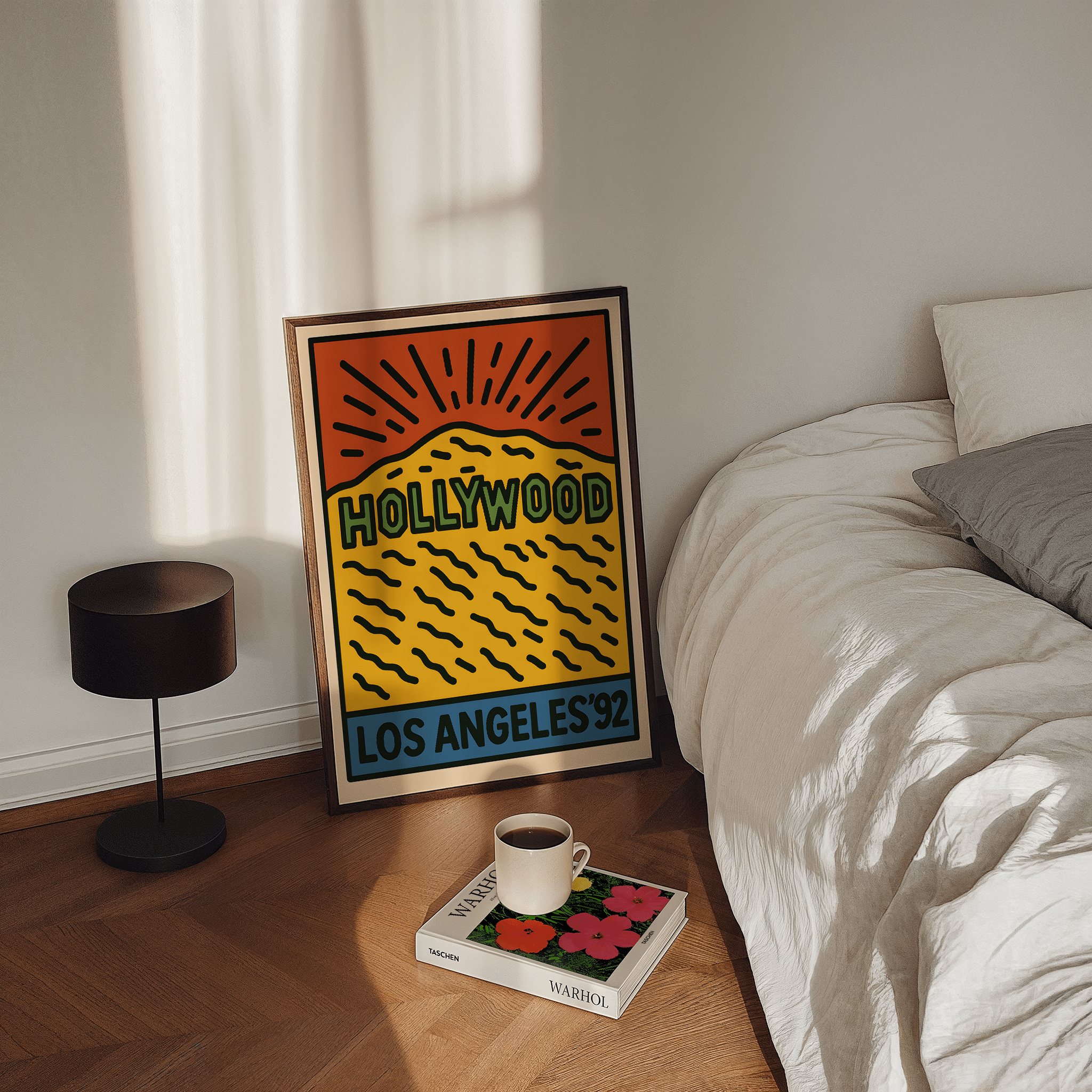 Los Angeles Hollywood Poster - Keith Haring Inspired - Premium Semi - Glossy Poster - The House Of BLOC