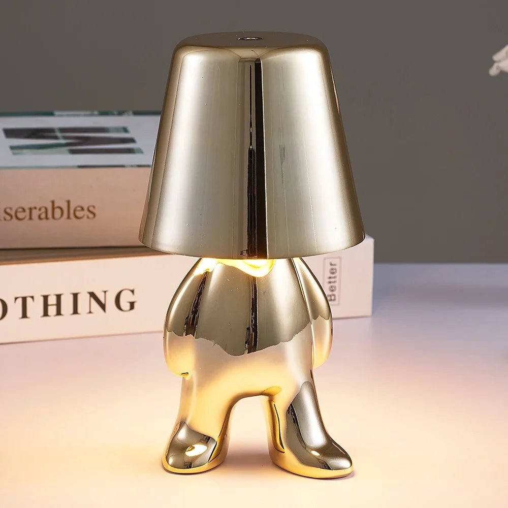 Metallic Chrome Figurine Table Lamp - The House Of BLOC