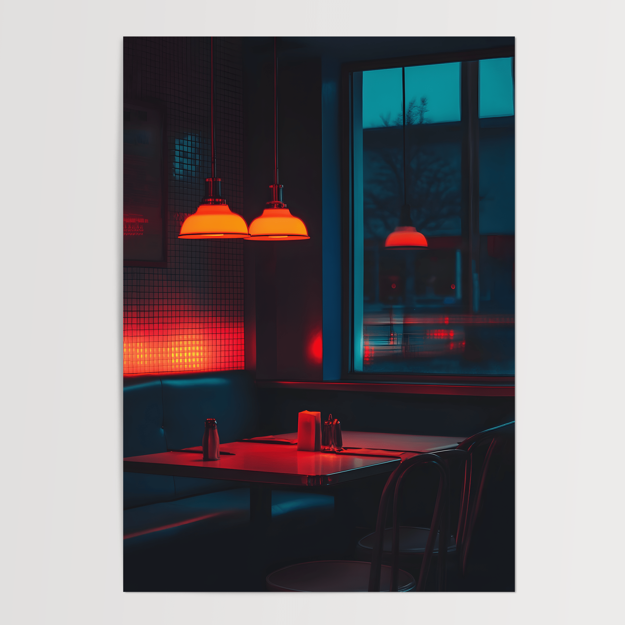 Midnight Booth - Premium Semi - Glossy Poster - The House Of BLOC