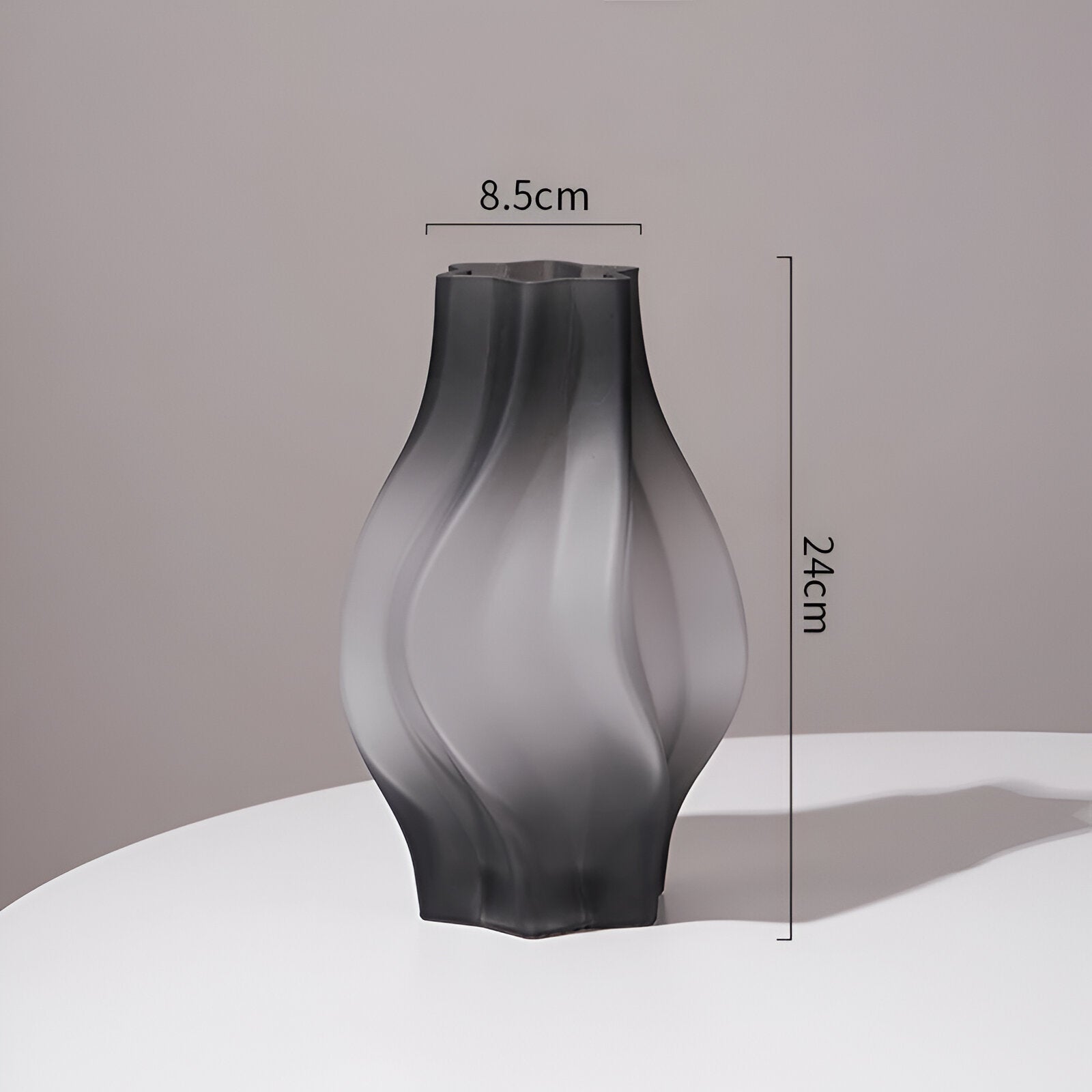 Minimalist Style Frosted Glass Vase - The House Of BLOC