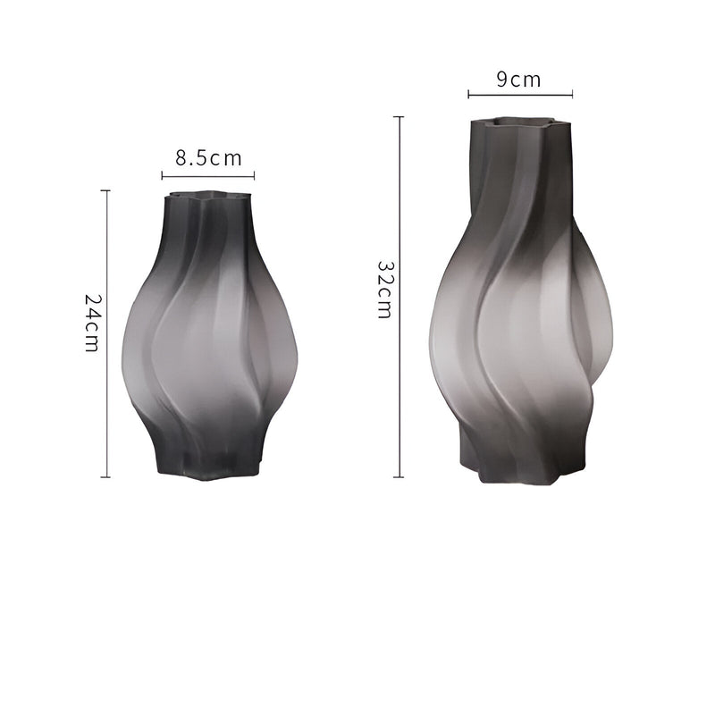 Minimalist Style Frosted Glass Vase - The House Of BLOC