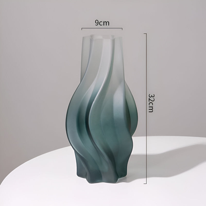 Minimalist Style Frosted Glass Vase - The House Of BLOC