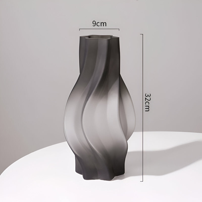 Minimalist Style Frosted Glass Vase - The House Of BLOC