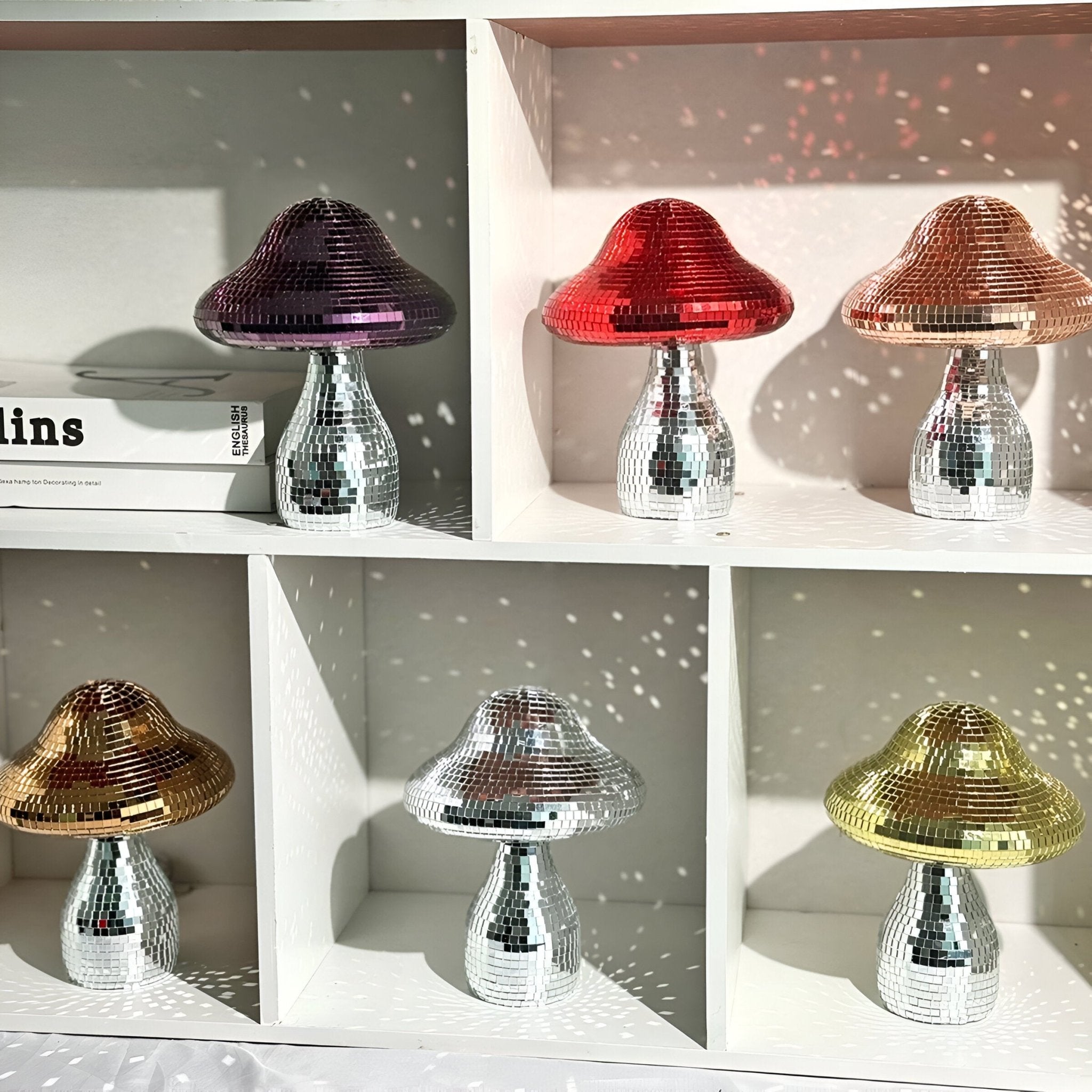 Mirrored Disco Mushroom Decoration - The House Of BLOC