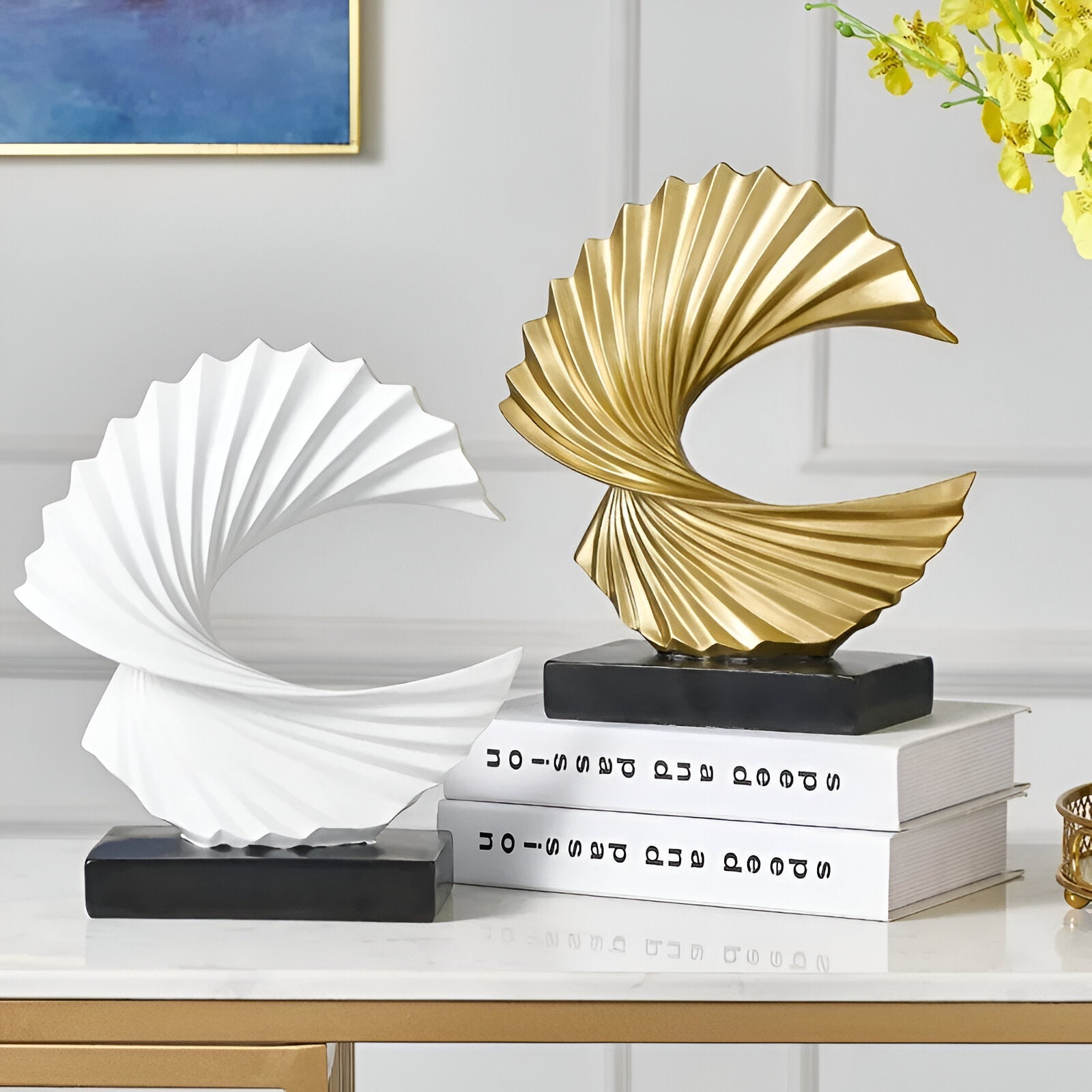 Modern Abstract Wave Sculpture - The House Of BLOC