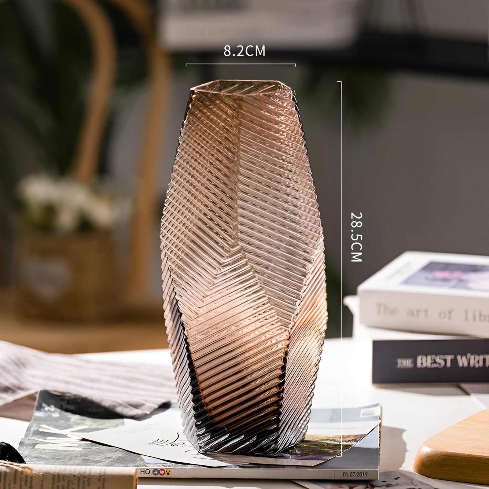 Modern Geometric Style Glass Vase - The House Of BLOC