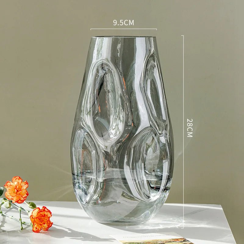 Modern Minimalist Abstract Stained Glass Vase - The House Of BLOC