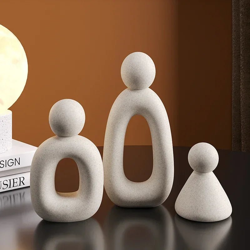 Modern Minimalist Set Of Family Statues - The House Of BLOC