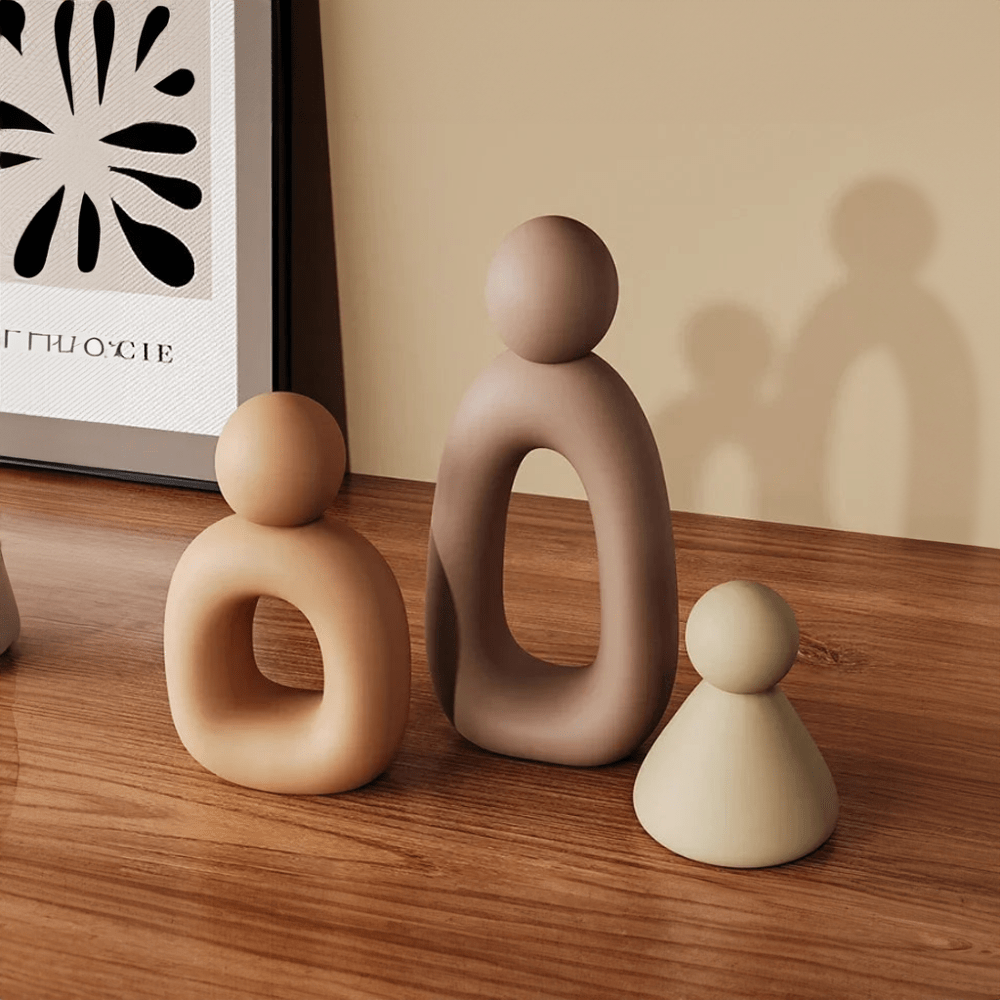 Modern Minimalist Set Of Family Statues - The House Of BLOC