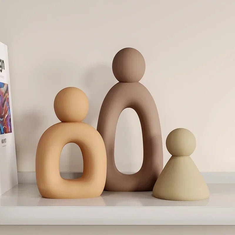 Modern Minimalist Set Of Family Statues - The House Of BLOC