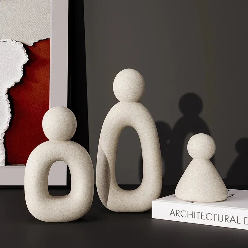 Modern Minimalist Set Of Family Statues - The House Of BLOC