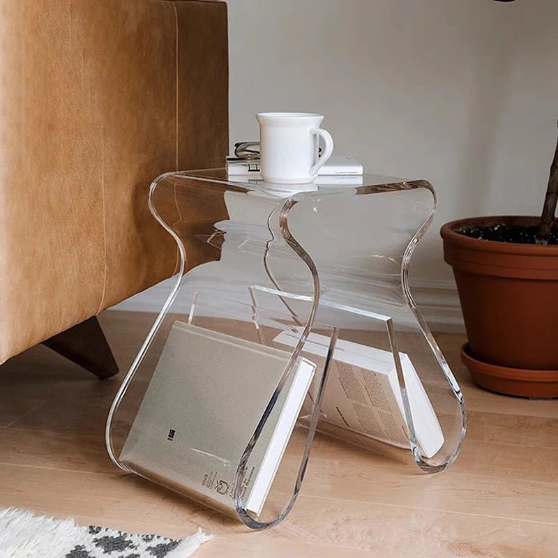Modern Transparent Coffee Table With Storage - The House Of BLOC