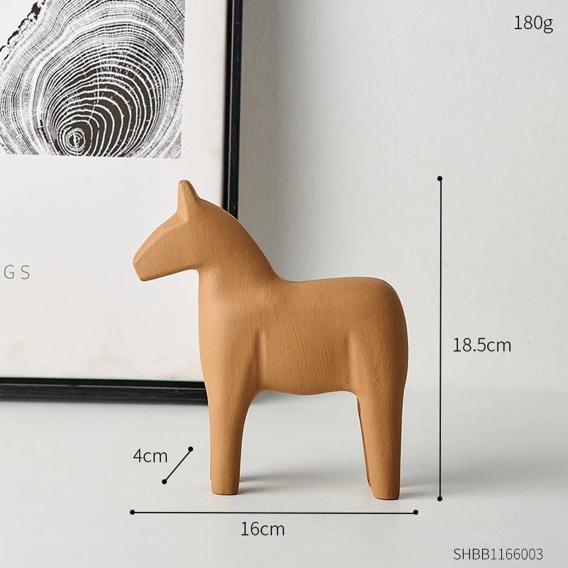 Modern Wooden Horse Home Decoration - The House Of BLOC