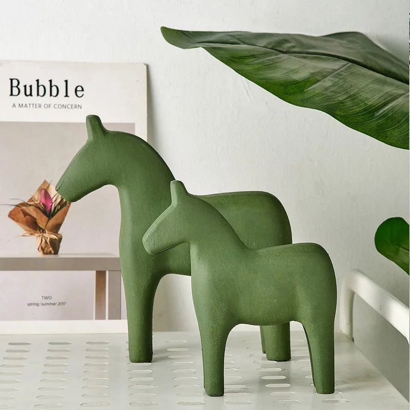 Modern Wooden Horse Home Decoration - The House Of BLOC