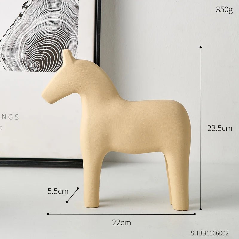 Modern Wooden Horse Home Decoration - The House Of BLOC