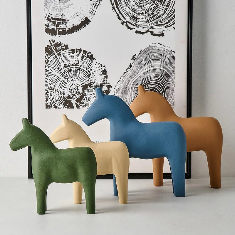 Modern Wooden Horse Home Decoration - The House Of BLOC