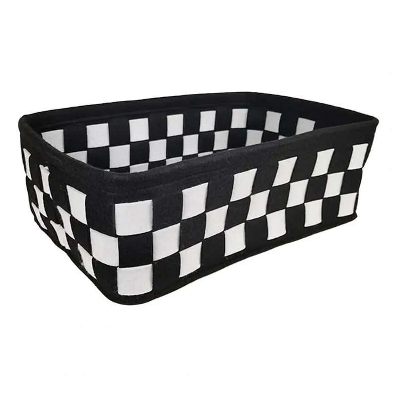 Monochrome Geometric Storage Basket - The House Of BLOC