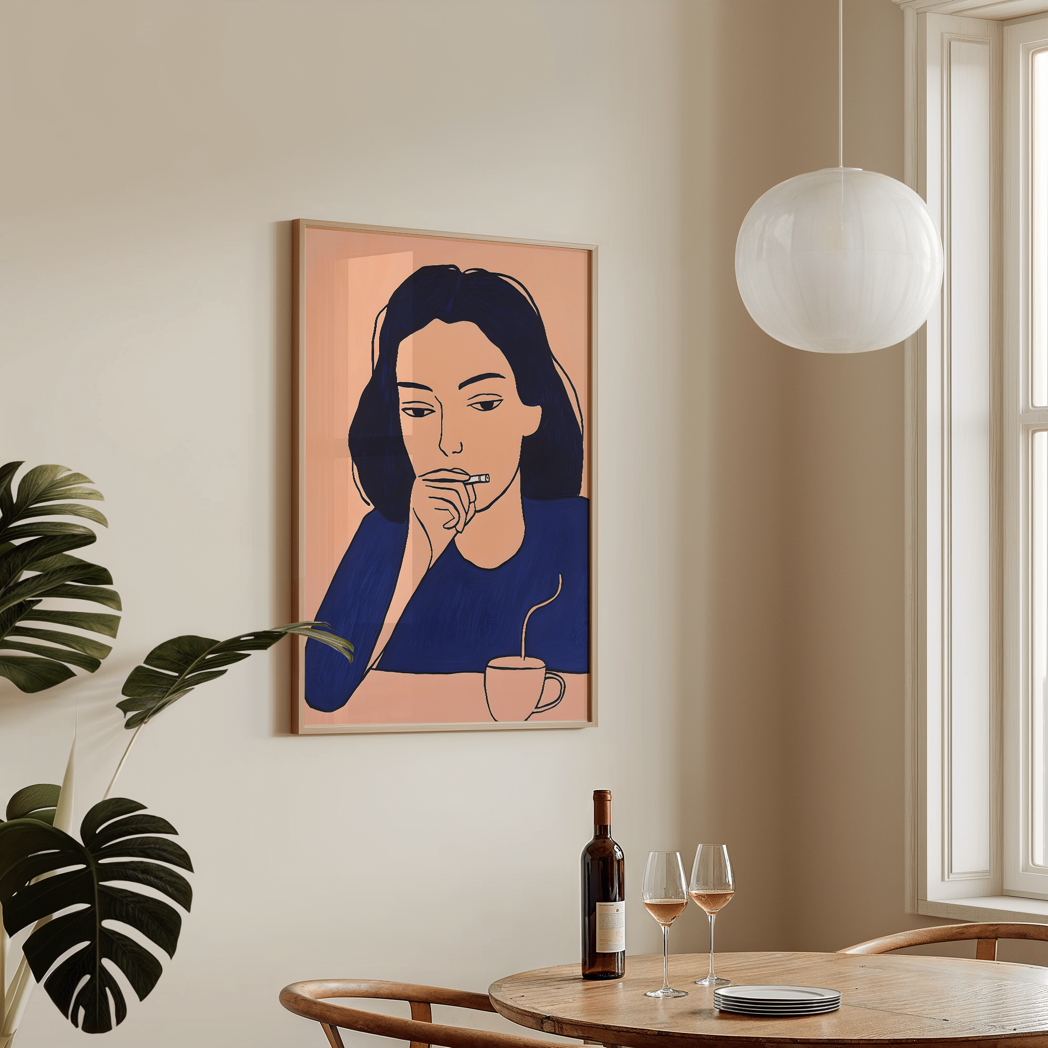 Morning Thoughts - Premium Semi - Glossy Poster - The House Of BLOC