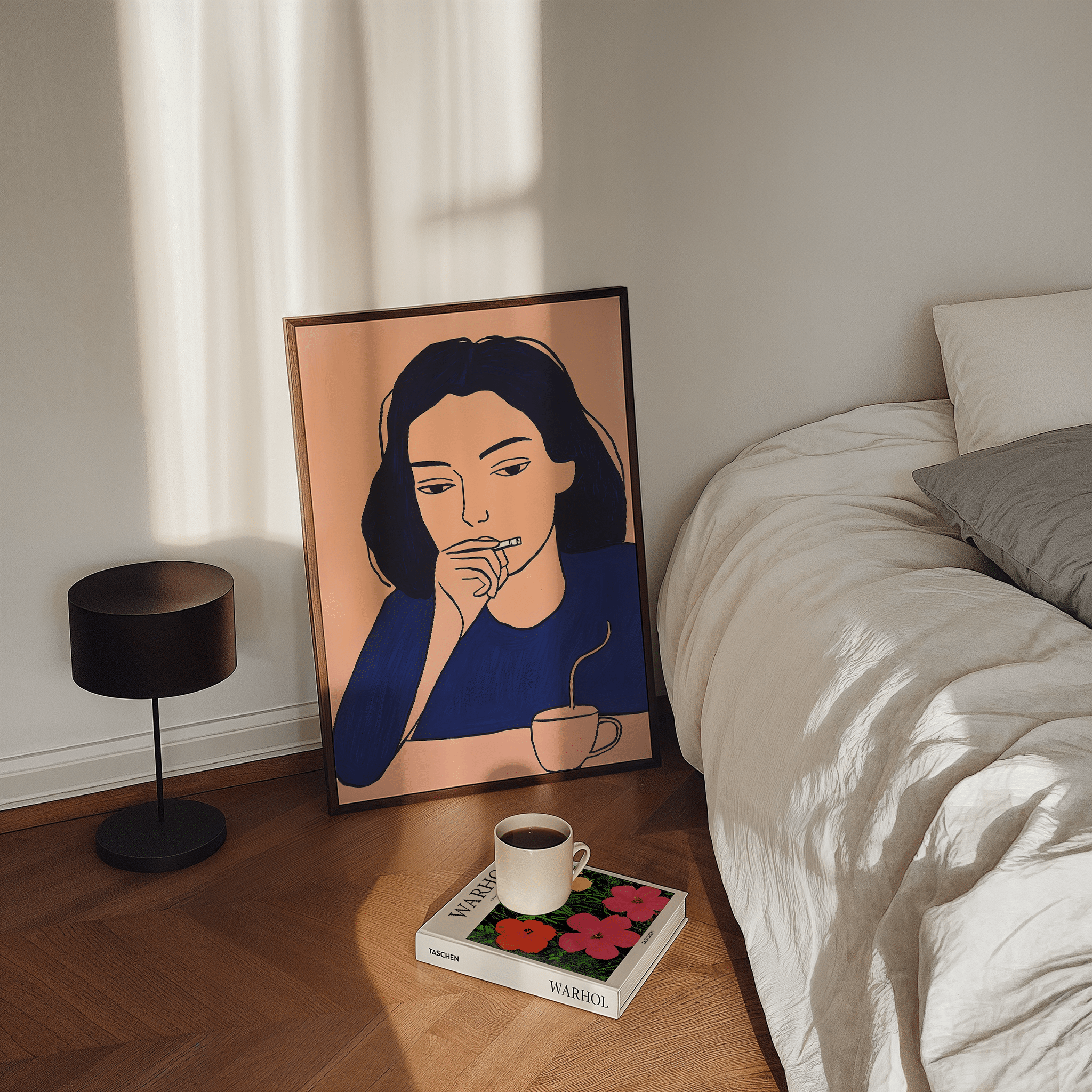 Morning Thoughts - Premium Semi - Glossy Poster - The House Of BLOC