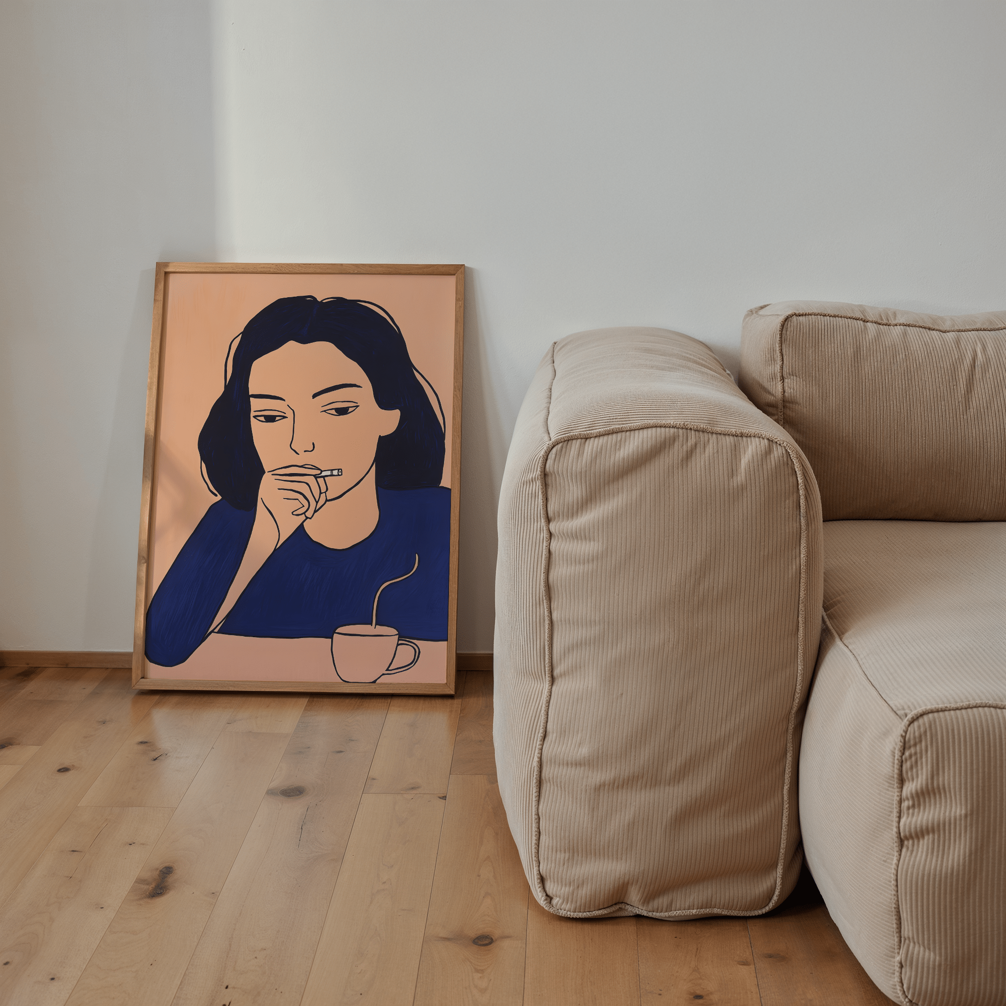 Morning Thoughts - Premium Semi - Glossy Poster - The House Of BLOC