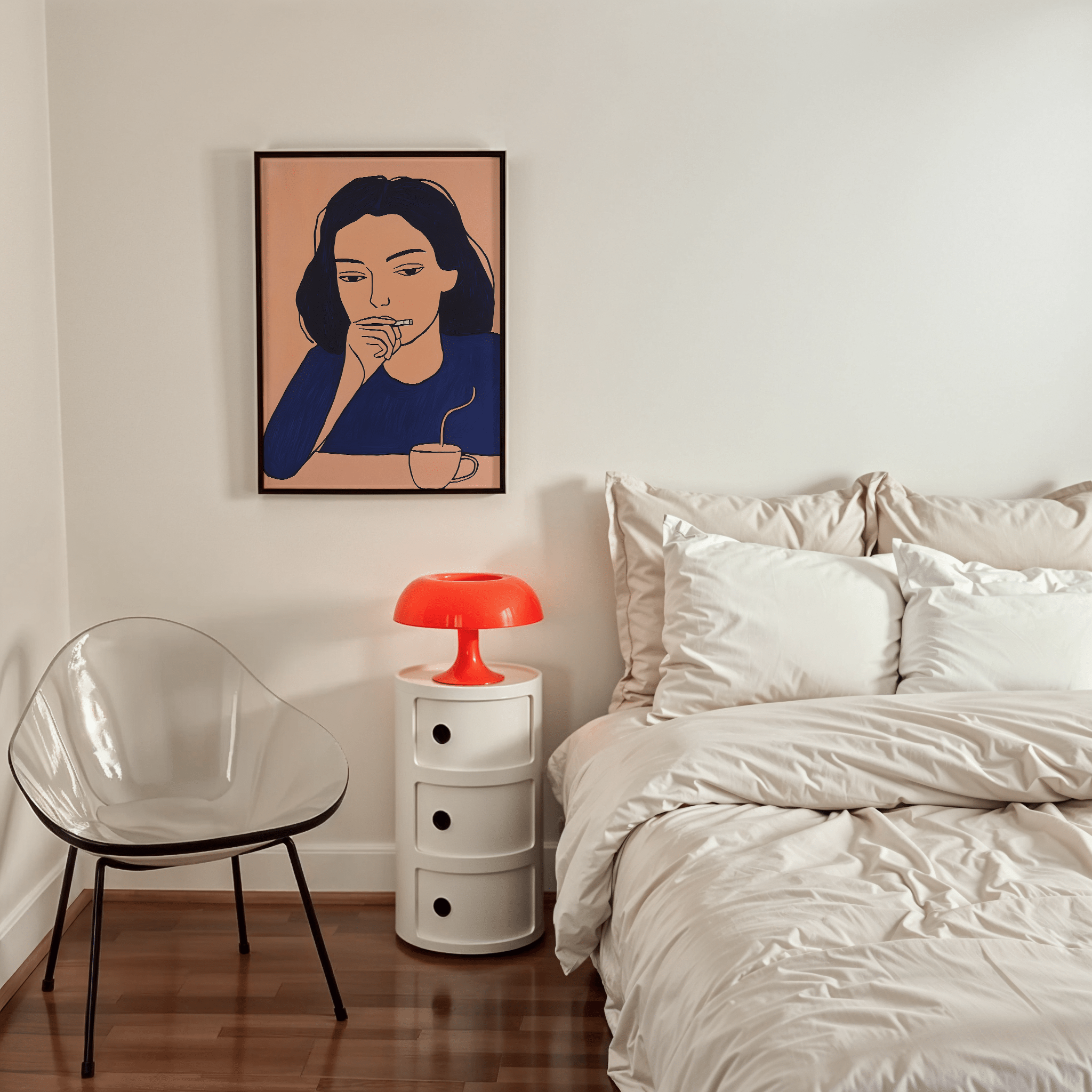 Morning Thoughts - Premium Semi - Glossy Poster - The House Of BLOC
