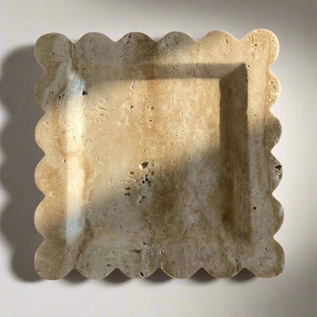 Natural Marble Decorative Display Plate - The House Of BLOC