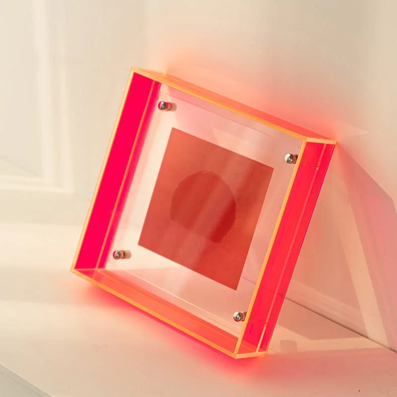 Neon Acrylic Floating Picture Frame - The House Of BLOC