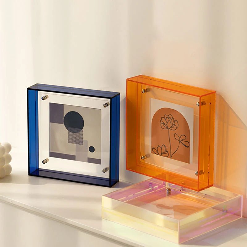 Neon Acrylic Floating Picture Frame - The House Of BLOC