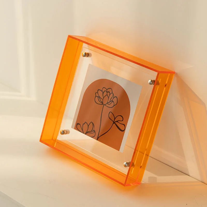 Neon Acrylic Floating Picture Frame - The House Of BLOC