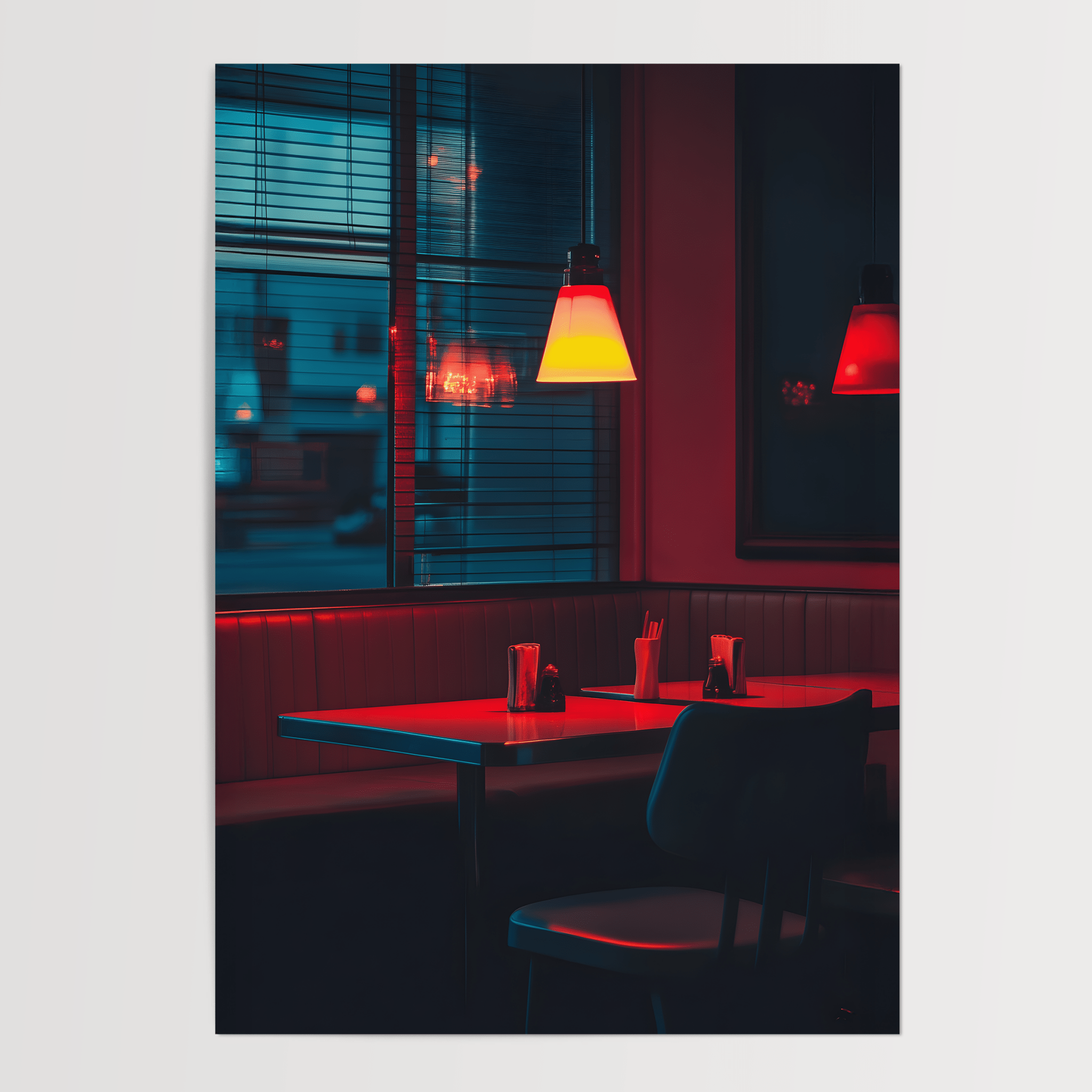 Neon Solitude - Premium Semi - Glossy Poster - The House Of BLOC