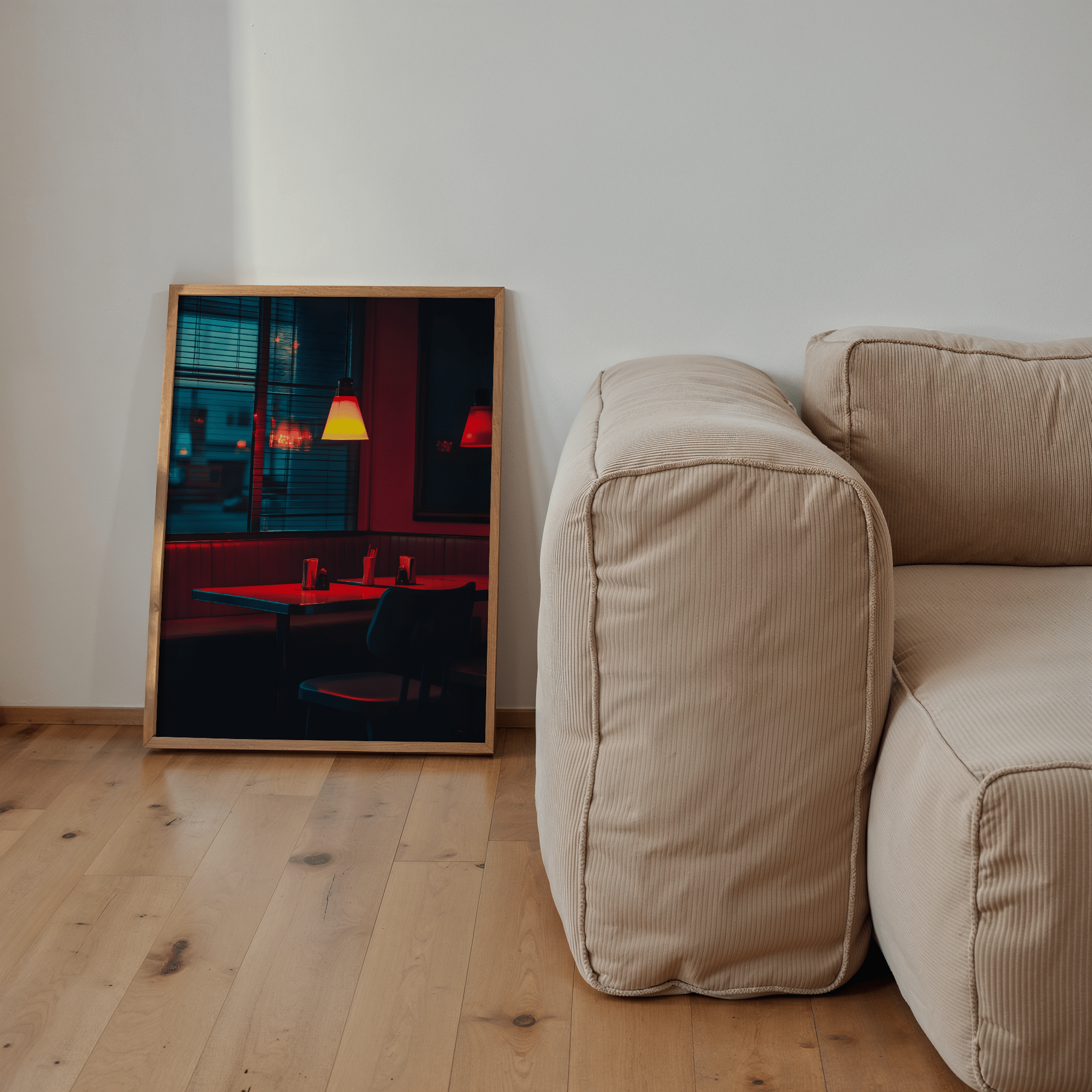 Neon Solitude - Premium Semi - Glossy Poster - The House Of BLOC