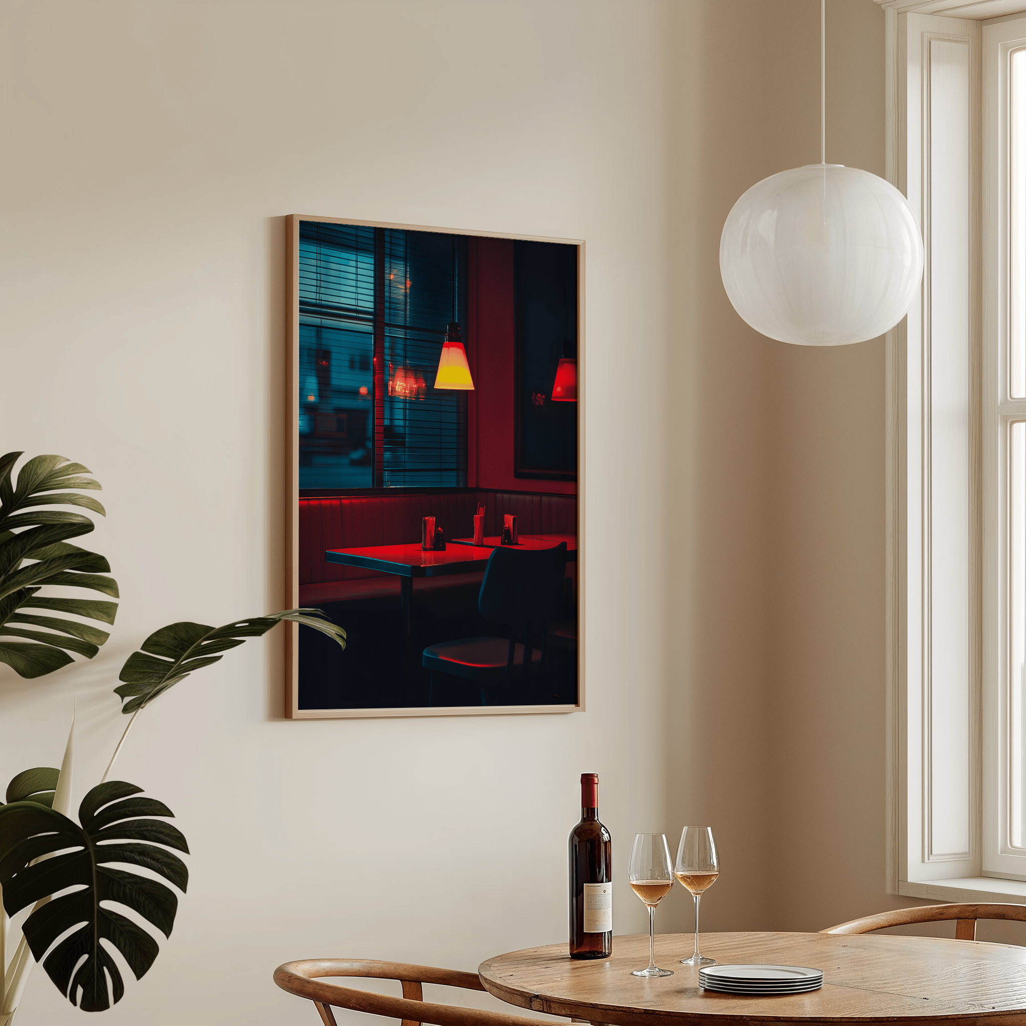 Neon Solitude - Premium Semi - Glossy Poster - The House Of BLOC