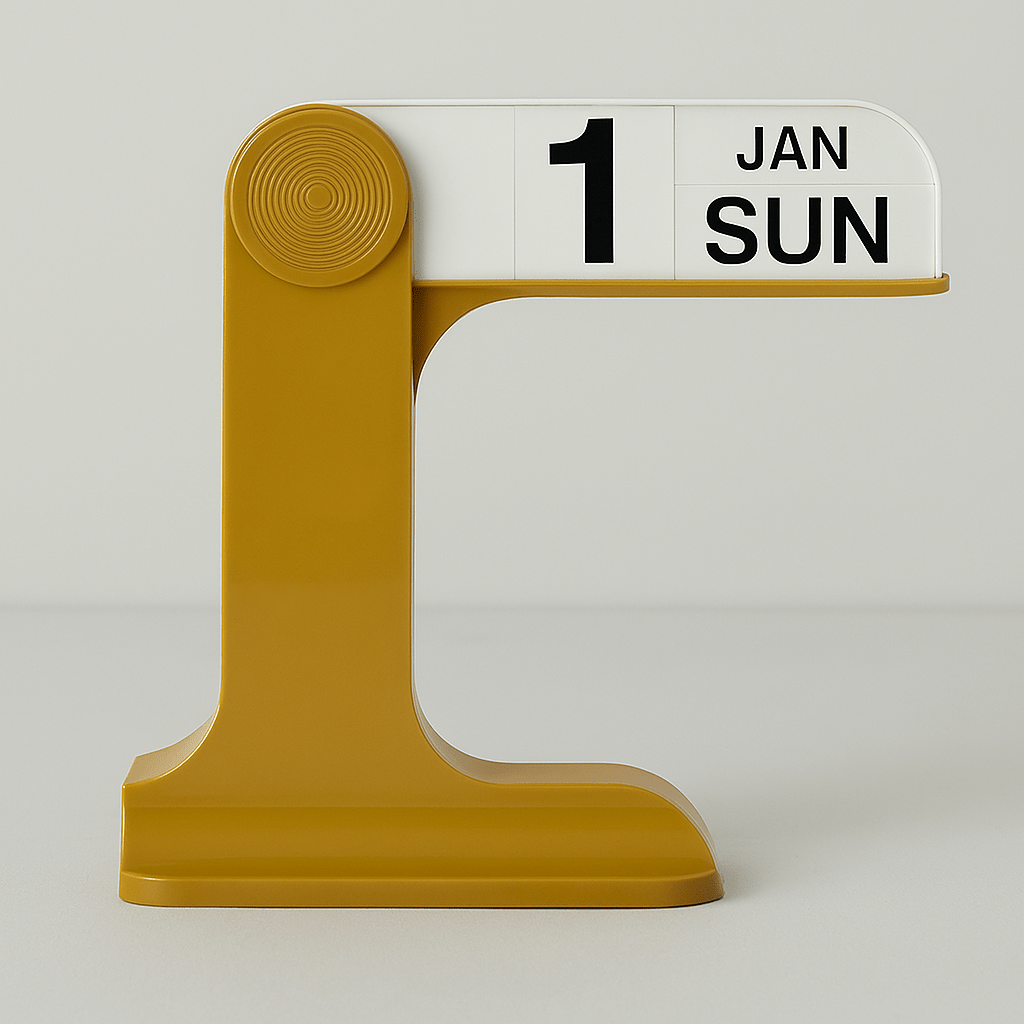 Nordic Style Rotatable Desk Calendar - The House Of BLOC