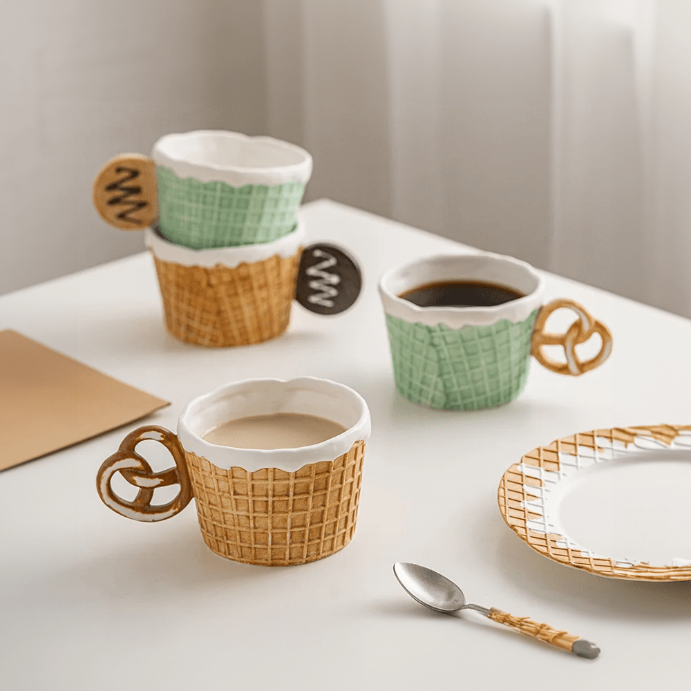 Novelty Cookie Shape Mug & Plate Set - The House Of BLOC