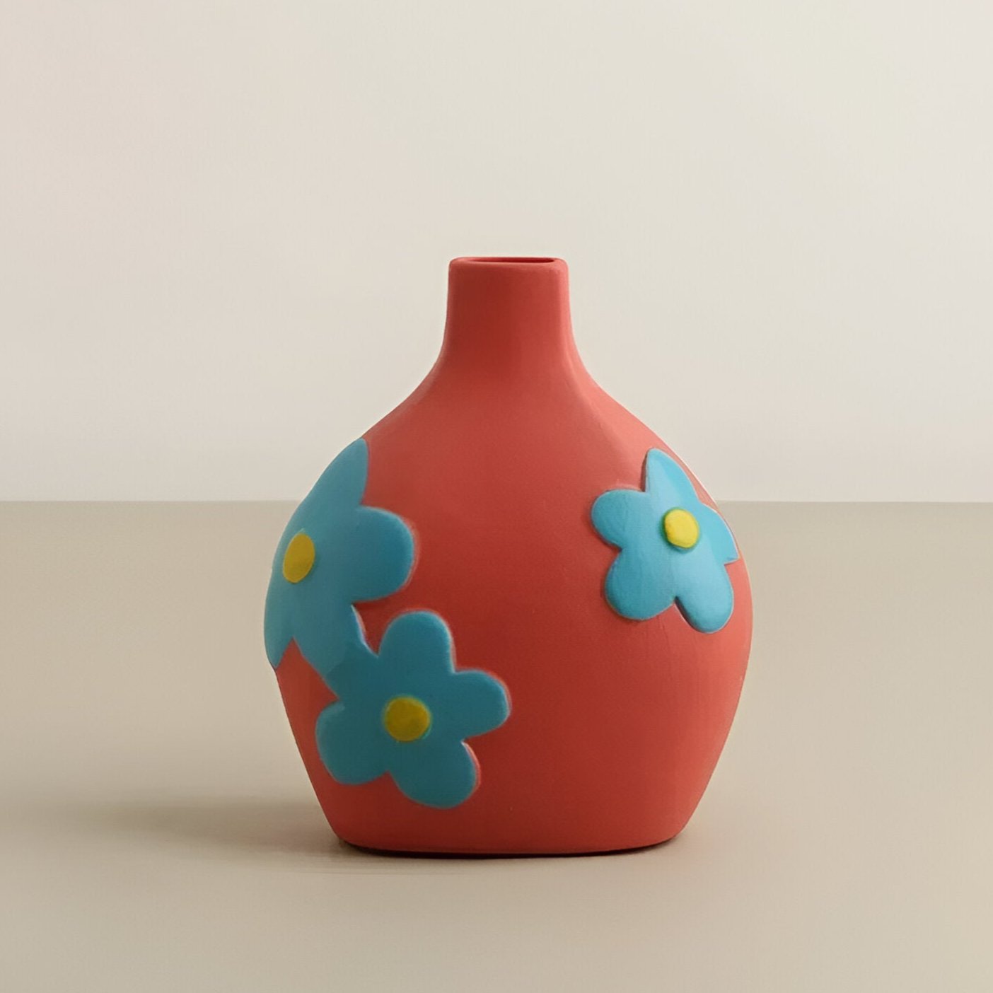 Painted Floral Ceramic Vase - The House Of BLOC