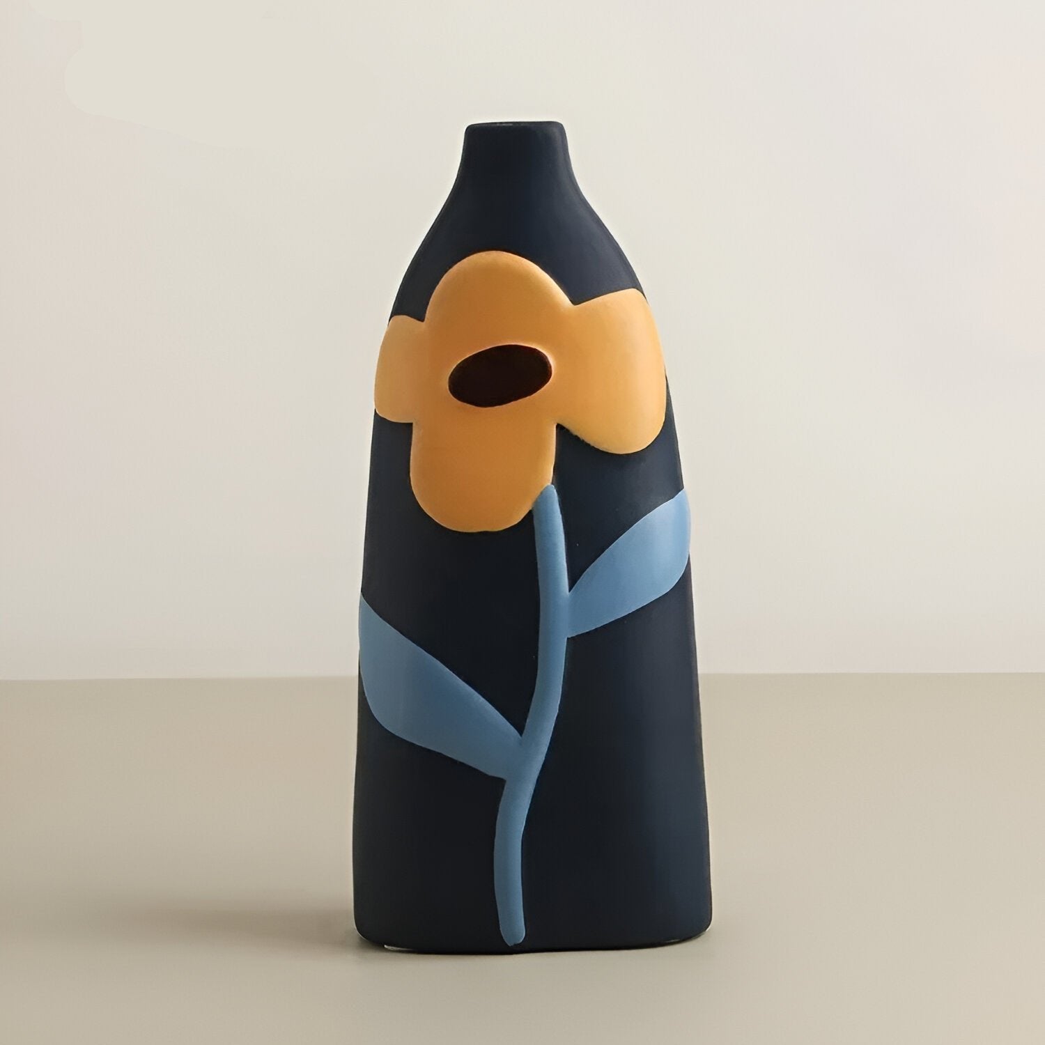 Painted Floral Ceramic Vase - The House Of BLOC