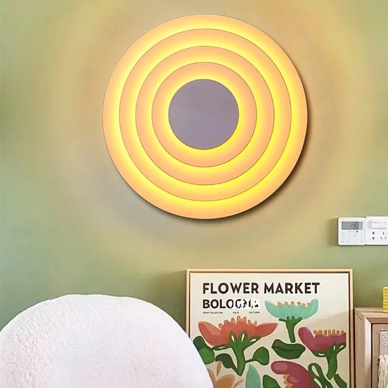 Pastel Coloured Concentric Wall Lamp - The House Of BLOC