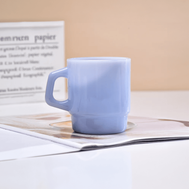 Pastel Coloured Stackable Glass Mug - The House Of BLOC