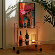 Pink Hat Of Grit - Premium Semi - Glossy Poster - The House Of BLOC