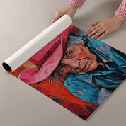 Pink Hat Of Grit - Premium Semi - Glossy Poster - The House Of BLOC