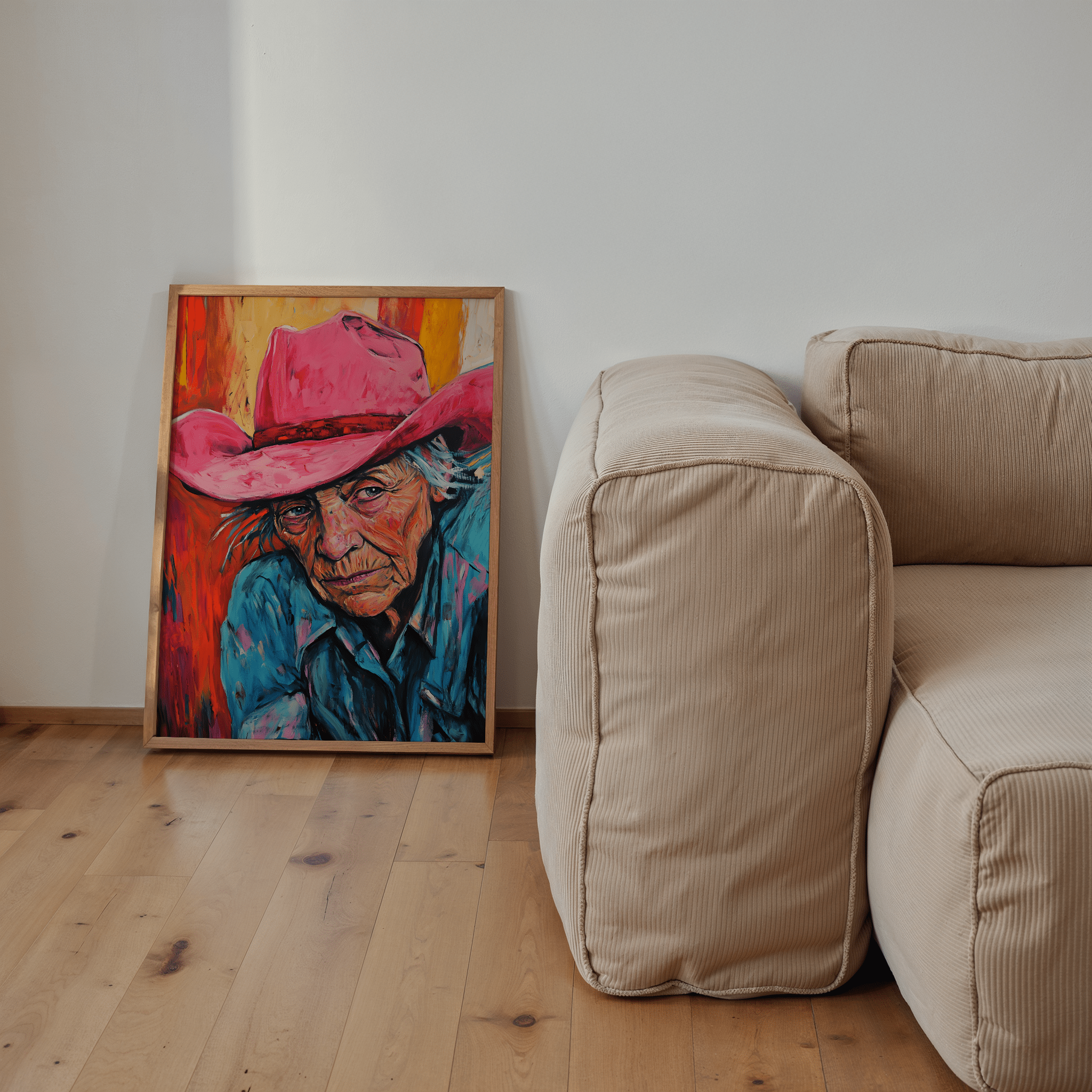 Pink Hat Of Grit - Premium Semi - Glossy Poster - The House Of BLOC