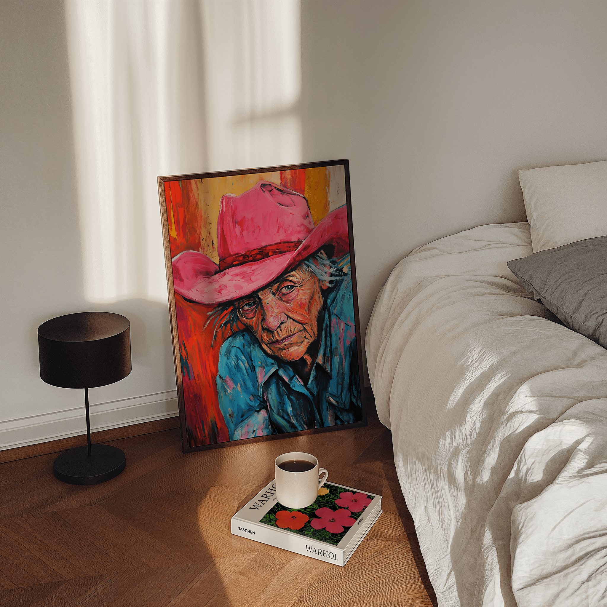 Pink Hat Of Grit - Premium Semi - Glossy Poster - The House Of BLOC