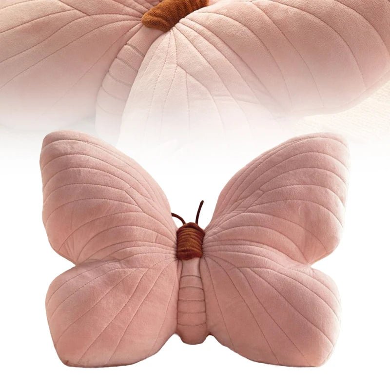 Pink Plush Butterfly Cushion Pad - The House Of BLOC