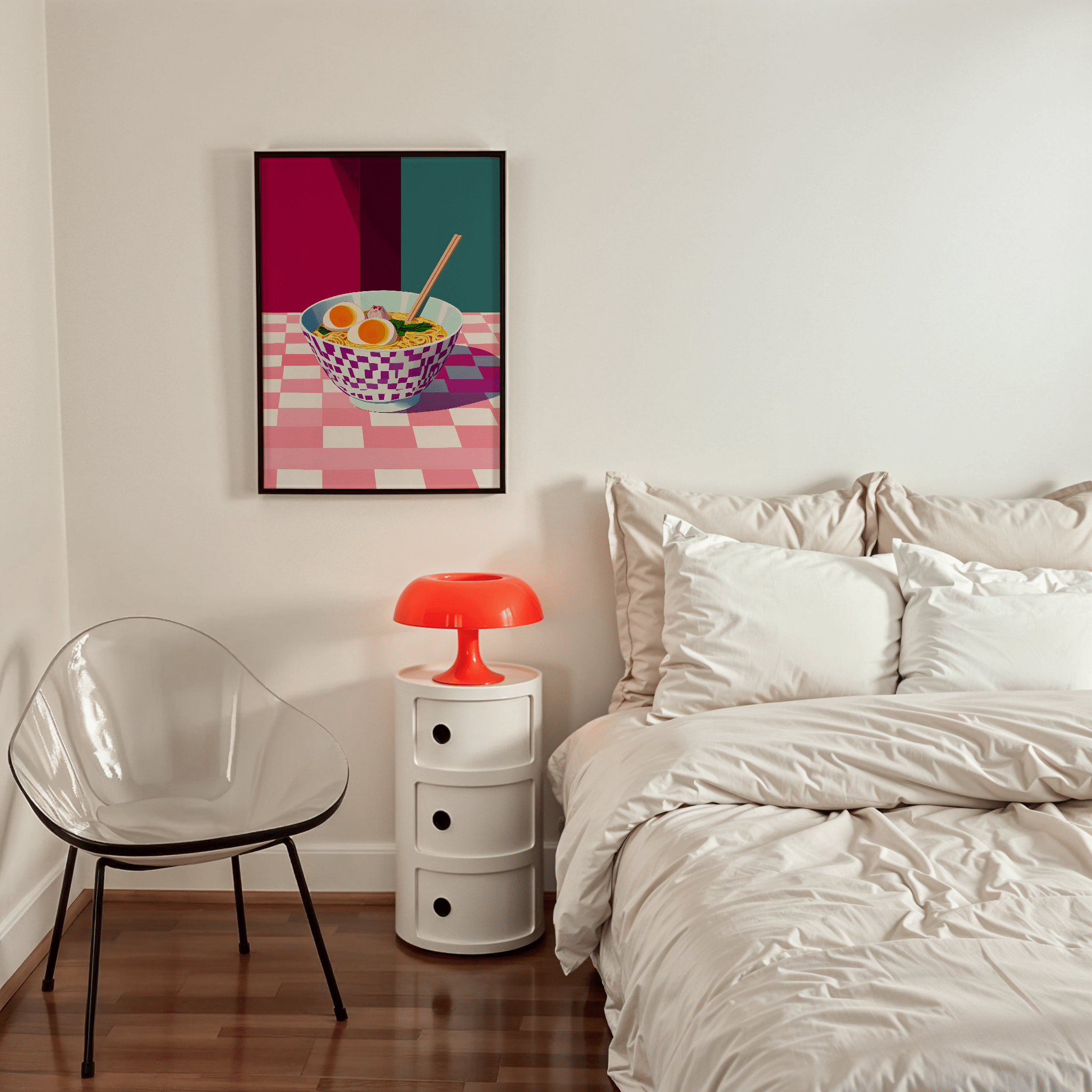 Pixel Ramen - Premium Semi - Glossy Poster - The House Of BLOC