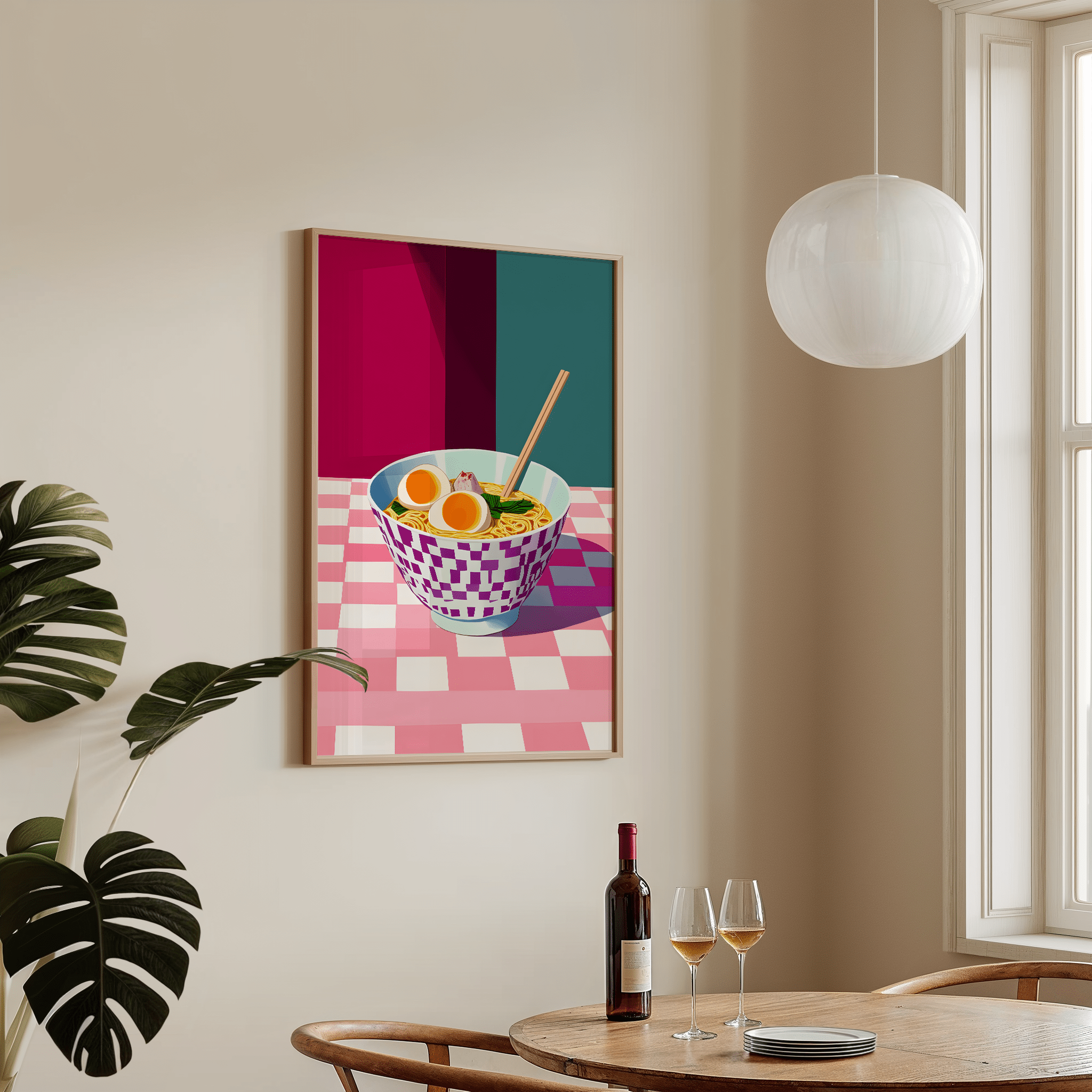 Pixel Ramen - Premium Semi - Glossy Poster - The House Of BLOC