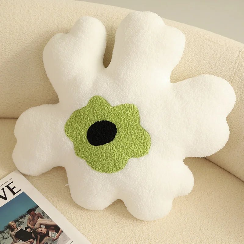 Plush Abstract Flower Shape Cushion - The House Of BLOC