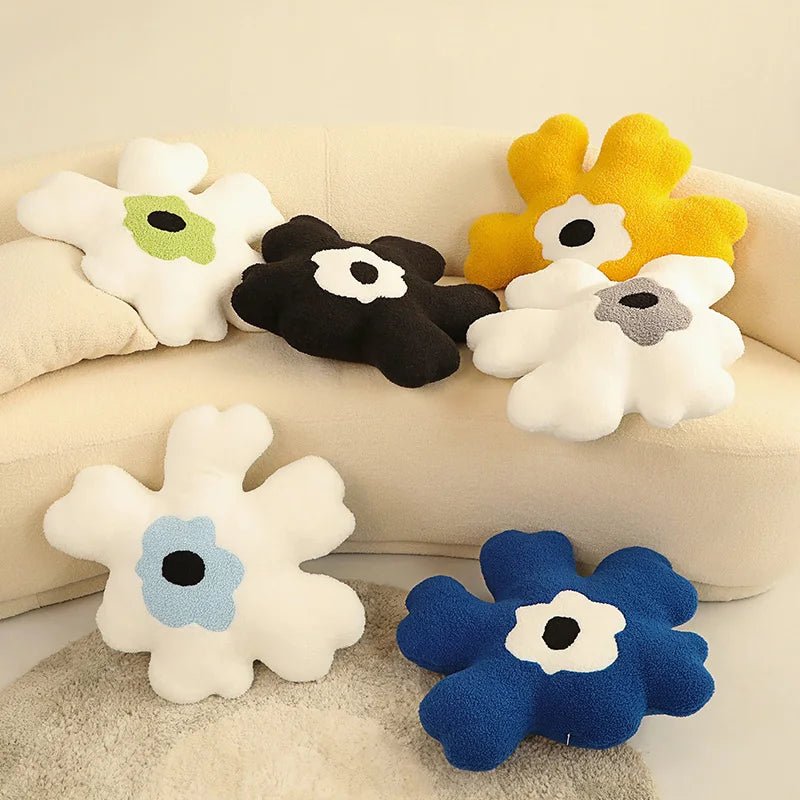 Plush Abstract Flower Shape Cushion - The House Of BLOC